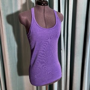 lululemon heather purple shelf bra tank to…